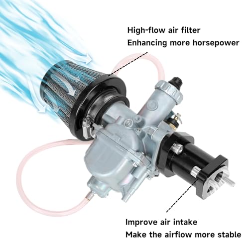 Image of FVRITO VM22 26mm Carb for Predator 212 Carburetor 212cc 196cc Coleman CT200U CT200U-EX BT200X KT196 Mini Bike Go Kart Baja Warrior MB200 6.5hp GX160 GX200 OHV Clone Engine Performance Parts Black