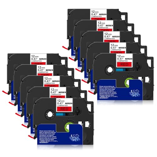 Sluxjet �݊� �s�[�^�b�` �e�[�v 12mm�� �Ԓn������ TZe-431 Tz-431 �e�v�� �u���U�[�H�� �s�[�^�b�`�L���[�u P-touch �ėp �e�[�v�J�[�g���b�W ����8m P�^�b�` �@��Ή� PT-P710BT PT-2500PC 10��