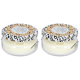 Tyler Creamy White 3.4 Ounce Glass Aromatherapy Scented Jar Candle Pack of 2, French Market