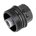 gohantee 15620-37010 Car Oil Filter Cap Assembly Fit for Toyota Corolla Prius/Prius V Matrix Lexus CT200h Scion iM XD, 1.8L Engines Replaces # 19185631 917-039 15620-37010