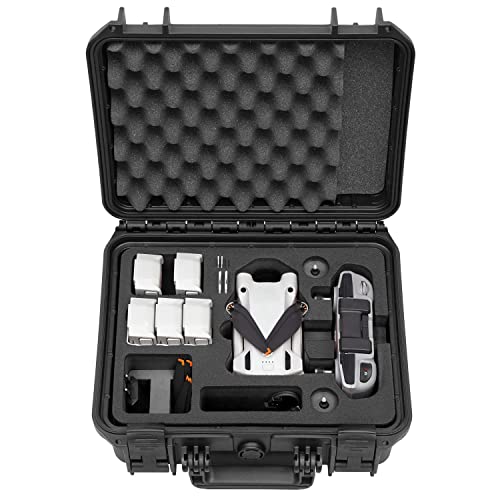 TOMcase Drohnen Koffer “Travel Edition“ für DJI Mini 3 Pro Fly More Kit, Standard Fernsteuerung oder DJI RC, bis zu 10 Akkus, wasserdichter Outdoor Case IP67, Made in Germany, Farbe: schwarz Cover