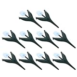 KONTONTY 10 Stück Teiliges Kunststoff Tulpen-Design Flexibler Einfacher Aufbau Vielseitige Rasenkanten-Einfassung für Blumenbeete Terrasse Rasen Balkon und Gartenbereiche