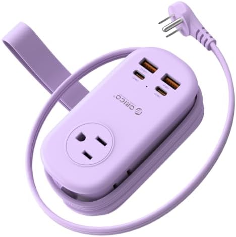 ORICO Travel Power Strip 65W GaN Charger Station with 4FT Extension Cord — view 8