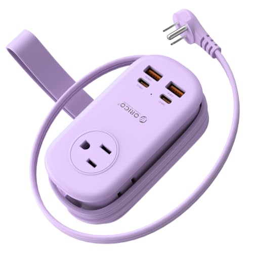 ORICO Travel Power Strip 65W GaN Charger Station with 4FT Extension Cord