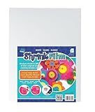 Grafix KSF50-W 8-1/2-Inch by 11-Inch Shrink Film, White, 50-Pack