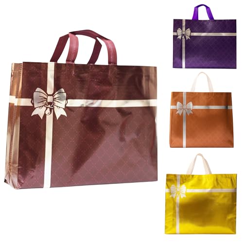 Anbali 10 PCS Large size gift bag | Ecofriendly bag for gifts | Resuable return gift bags | Bags to keep gift (Large size pack of 10)