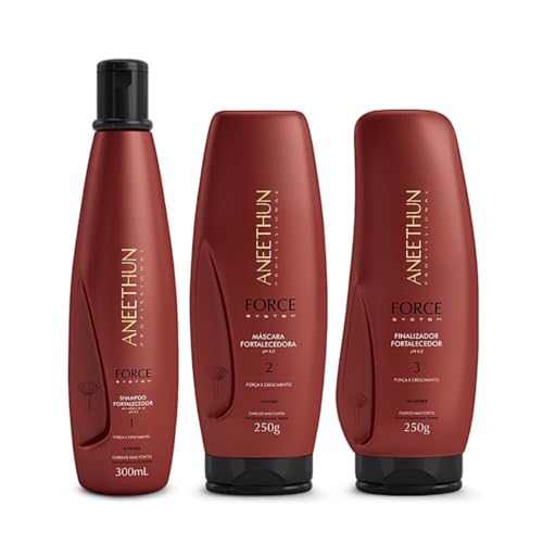 Aneethun Kit Force System Shampoo 300ml + Máscara 250g +
