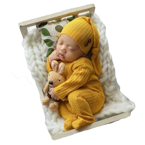 Zeroest Newborn Photography Props Boy Girl Outfits Set (Ginger)