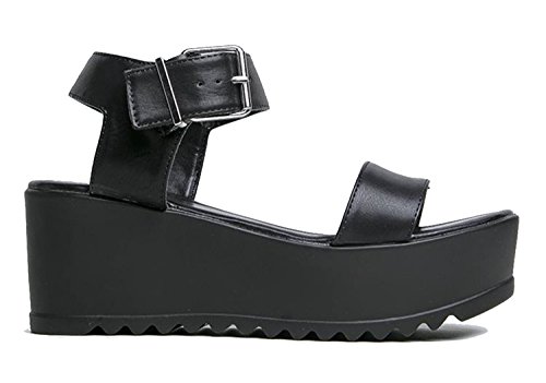 J. Adams Surf Platform Sandals Heeled Sandals for Women - Chunky Mid Heel Sandal Wedges for Women - Women Footwear Platform Shoes - Summer Shoes for Women - Jelly Sandals