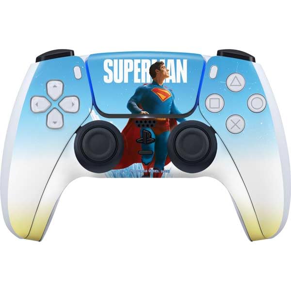 Skinit Decal Gaming Skin Compatible with PS5 Controller - Officially Licensed Superman 2025 Fortress of Solitude Classic Rise Design