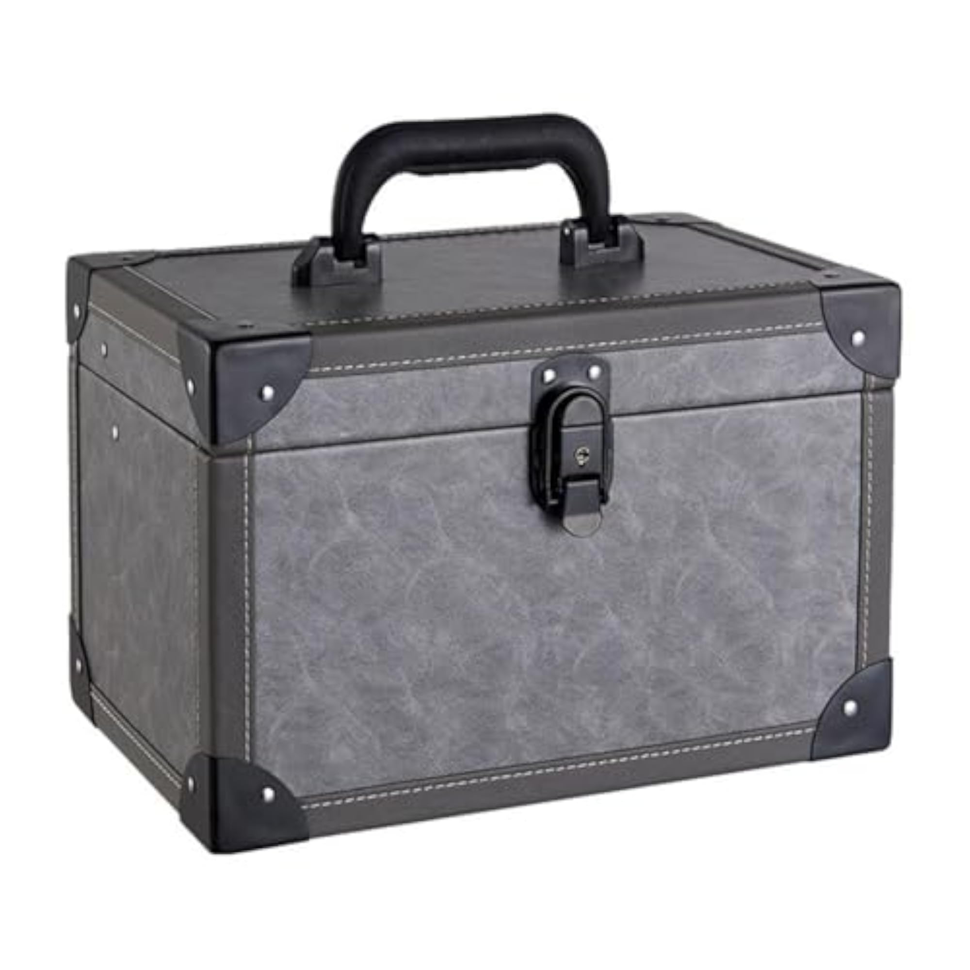 Professional Makeup Train Case, Standard Grey