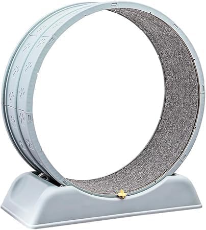 猫用トレッドミル 猫用ランニングホイール サイレント キャットホイール キャットホイール 猫 静音 犬用フィットネス機器 運動用 折りたたみ式 組み立て式 折りたたみ式 健康ケア猫 ホイール 室内飼い猫の運動不足解消のために 多機能キャットタワーおもちゃ