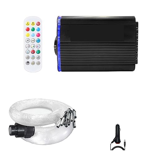 Motor de estrella fugaz Twinkle con 300 fibras RGBW y control RF para techo de coche