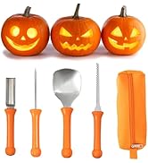 Halloween Pumpkin Carving Kit Halloween Decorations,4Pcs Professional Halloween Pumpkin Carving T...