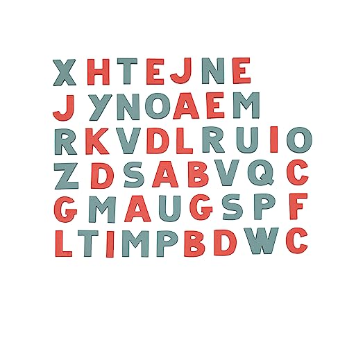 Smoby - 48 Magnetic Letters - Learning Alphabet - Compatible with Any Magnetic Holder - 430107
