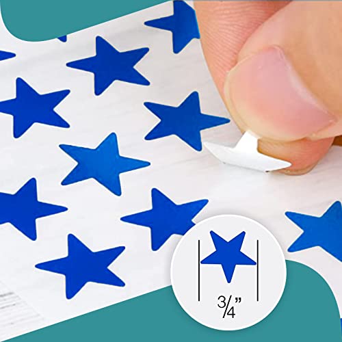 Extric B09YSXZPDF Star Stickers 1000Pk. Small Stickers Blue Stickers. Foil Star Stickers 3/4 Inch Diameter Star Stickers thumb #2