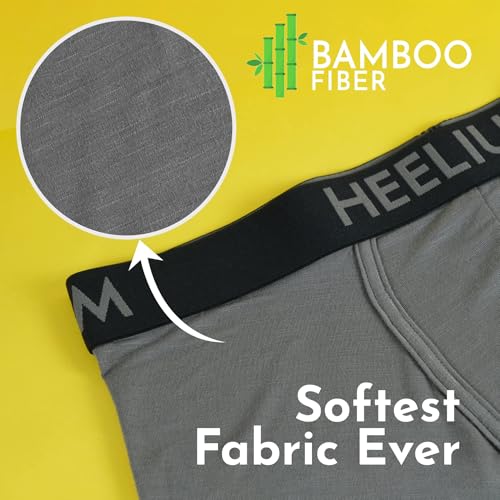 Image of HEELIUM Bamboo Underwear Trunk for Men | 3X Softer Than Cotton & Odour Free | Stretchy Fabric & Durable Waistband
