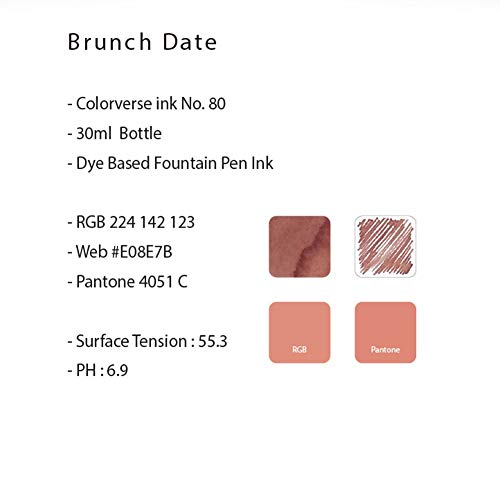 Image of Colorverse Ink - Season 6 - Joy in The Ordinary - No. 80, Brunch Date (30ml) Fountain Pen Ink