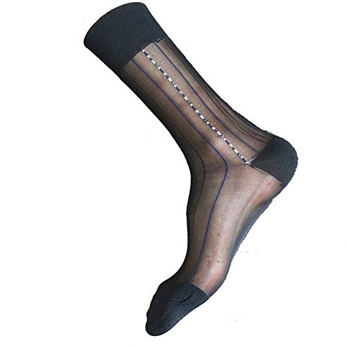 Goobester Men Sheer Formal Dress Suit Wear Sheer Socks Business Tube Dress Stockings
