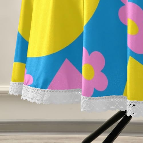Nappe lavable et réutilisable ronde 152 cm pour table de salle à manger - 6