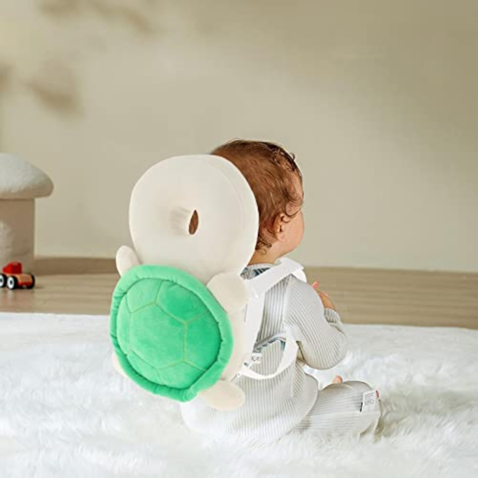 Baby Head Protector Cushion Backpack for 5-24 Months, Turtle