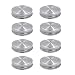 8pcs Pack Regular Mouth Mason Jar Lids for Ball, Kerr and More, Made of 304 Stainless Steel, 100% Rust-proof and Leak-proof Storage Caps for Mason/Canning Jars