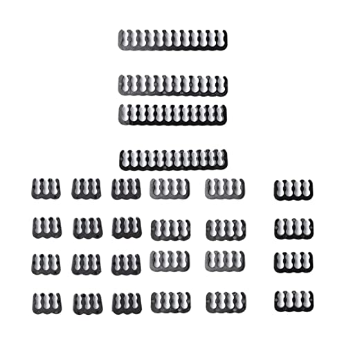 Image of CALANDIS 24 Pcs Cable Comb GPU 6 Pin 8 Pin Motherboard 24 Pin for 3.0 to 3.6mm Clip Black | Cable Ties & Organizers | Computer Cables & Connectors