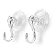 Healthyezz Suction Cup Hooks - Ideal Shower Hook - Hooks for Shower and Kitchen Pack of 2