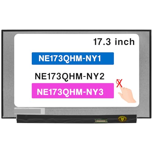 Écran NE173QHM-NY1 de 17,3 pouces pour remplacement de dalle PC portable