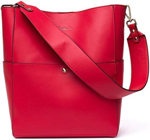 BOSTANTEN Women's Leather Designer Handbags Tote Purses Shoulder Bucket Bags - Image 4