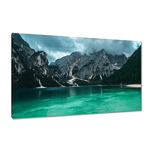 Tableau imprimé sur toile H8696M paysage lac de montagne décoration murale premium