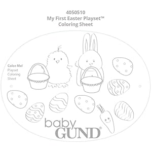 GUND Baby My First Easter Basket 5-Piece Plush Playset with Rattle, Squeaker & Crinkle Plush Toys, Sensory Toy for Babies & Newborns, 9” GUND Baby My First Easter Basket 5 Piece Plush Playset with Rattle Squeaker Crinkle Plush Toys Sensory Toy for Babies Newborns 9