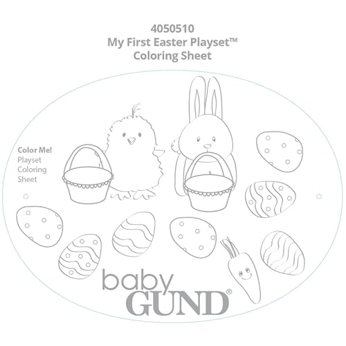 GUND-Baby-My-First-Easter-Basket-5-Piece-Plush-Playset-with-Rattle-Squeaker-Crinkle-Plush-Toys-Sensory-Toy-for-Babies-Newborns-9 GUND Baby My First Easter Basket 5 Piece Plush Playset with Rattle Squeaker Crinkle Plush Toys Sensory Toy for Babies Newborns 9