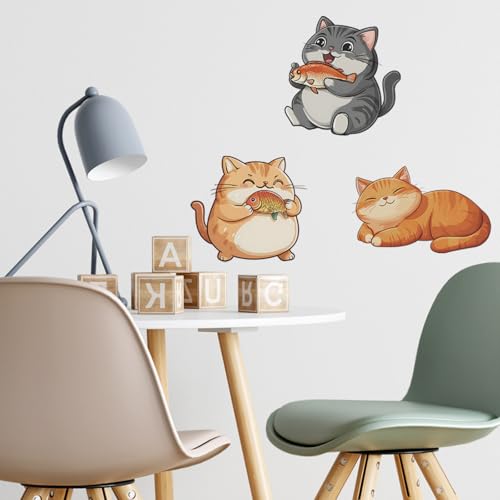 Vinilos Decorativos de Gatos Achang para Pared miniatura 4