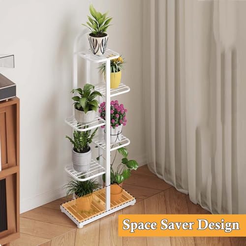 Support à plantes en métal robuste étagère à fleurs peu encombrante - 5