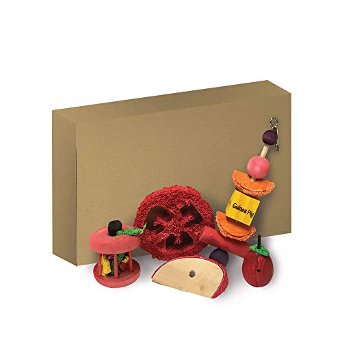 Kaytee Chew & Treat Toy Box for Pet Rabbits, Guinea Pigs, Hamsters, and Gerbils