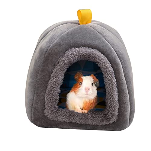 MUYYIKA ハムスター ハウス デグー モルモッ 小動物 ベッド 家 寝袋 寝床 布製 チンチラ ハリネズミ フェレット モモンガ シマリス おもちゃ ふわふわ 柔らかい 可爱い 暖かい ベッド 休憩所 遊び場 巣箱 寒さ対策