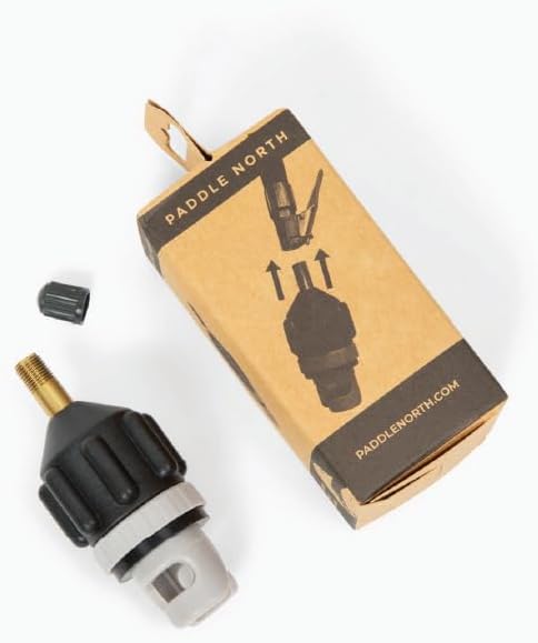 Paddle North Inflatable Boat SUP Pump Schrader Valve Adapter - High Pressure Universal Valve Adapter for Inflatable Kayak and Stand Up Paddle Board