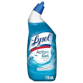 Lysol Nettoyant pour cuvette de toilette, gel d&#39;action, cascade de printemps, pour nettoyer et désinfecter, enlever les 
