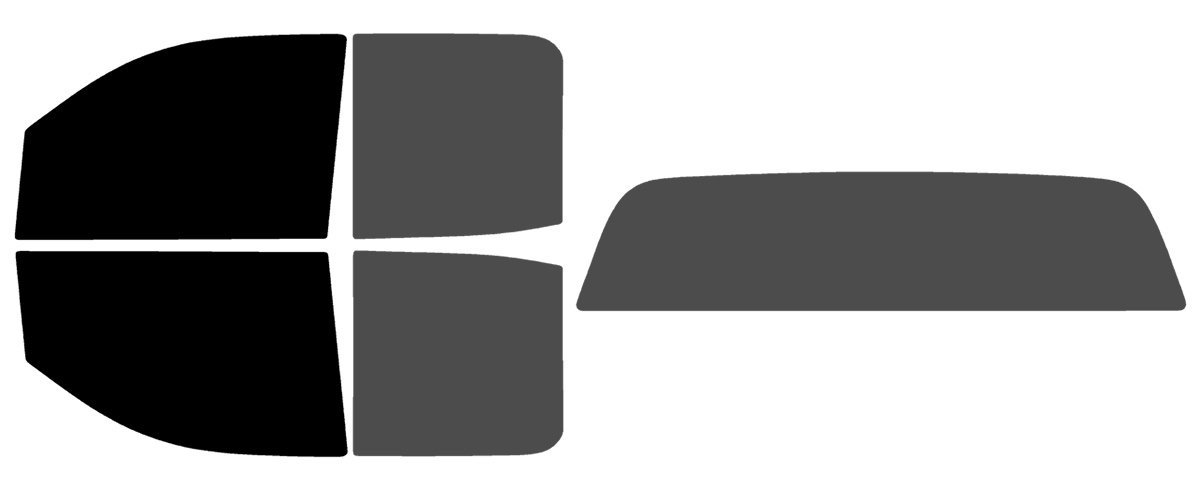 The Tint Effect Precut Window Tint Kit Compatible with GMC Sierra 2500 3500 HD Double Cab (2015-2019) (Full Truck : 5% Front / 30% Rear and Solid Rear) Automotive Film