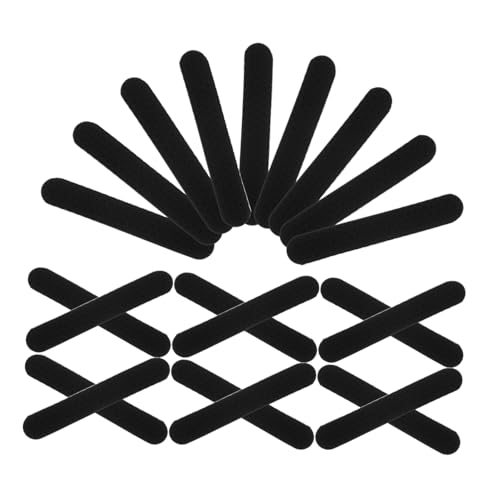 Ciieeo 100 Stück Anti-Rutsch Kleiderbügel Aufkleber Transparent Silikon Schutzstreifen Für Holzbügel 4.4X0.8 Zoll rutschfeste Kleiderbügelstreifen Für Kleidung Aufbewahrung Und Organisation