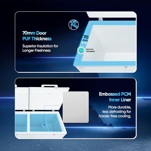 Image of Haier HFC-788DM5, 5 Star Rating Double Door Convertible Deep Freezer, 5 Side Freezing, Dual Condenser, inside metal liner with 70mm Puff thickness (White)