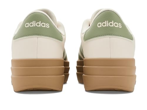 Image of adidas Womens Vl Court Bold Lace Up Sneakers Shoes Casual - Pink