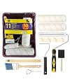 Bates- Paint Tray Set, 11 pcs, Paint Roller Kit, Paint Rollers 9 Inch, Small Paint Roller, Paint Roller Tray, 4 Inch Paint Roller, Paint Roller Set, Paint Kit for House Painting, Paint Roller Covers