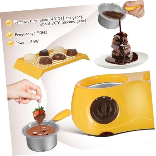 Máquina para Derretir Chocolate Eléctrica 110V Amarilla miniatura 3