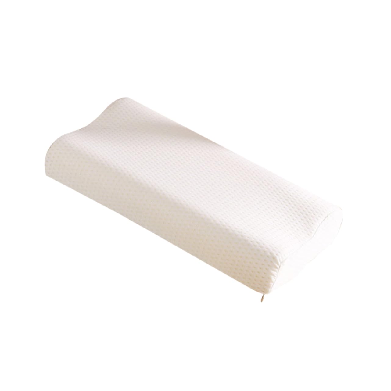 1pc Memory Foam Neck Support Pillow Ergonomic Contour Design for Pain Relief Breathable Knitted Cover for Side Back