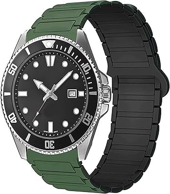 Correa Deportiva de Silicona de 18mm, Liberación Rápida, Compatible con Casio W-217H, W-218H, W-219H, F-91W, A158WA, A168WA, A700W-1, A700MM-9, A100WE-1, A100WEPC-1 (Verde, 22mm)
