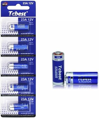 A23 12V Alkaline Battery 10-Pack - High Performance For Remote Controls & Doorbells