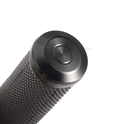 PBYMT 1\" Black Motorcycle Handgrips Handlebar Hand Grips Compatible for Harley Honda Yamaha Suzuki Kawasaki