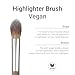 Sandstone Scandinavia Highlighter Brush – Precision Makeup Brush for Soft, Radiant Glow – Ultra-Soft Vegan Bristles – Cruelty-Free
